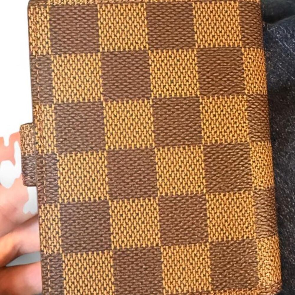 Louis Vuitton Damier Ebene Mini Agenda Cover R20705 1998 Card Holder France - Picture 3 of 8